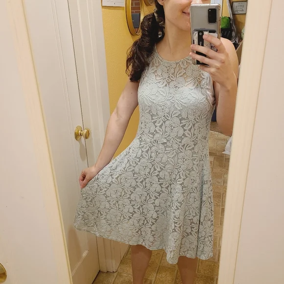 Free People | Dresses | Free People Crochet Lace Skater Dress | Poshmark